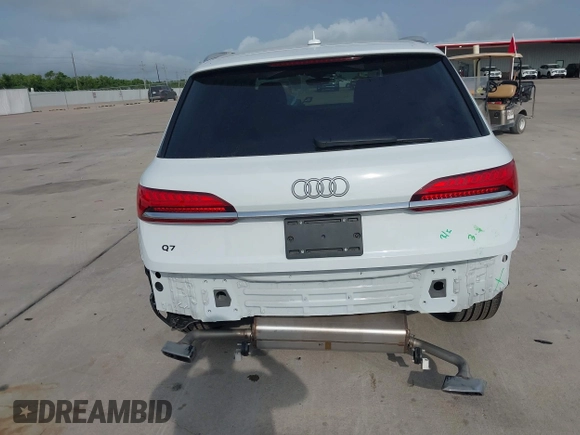 2025 Audi Q7 Premium with VIN WA1ACBF75SD019631, listed as a IAAI auction lot 42309555 with 7,435 mi miles and . Bid and sale history available at DreamBid. Image 6.