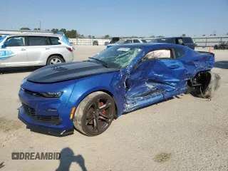 2022 Chevrolet Camaro LT1 with VIN 1G1FE1R73N0133675, listed as a Copart auction lot 46100305 with 0 mi miles and Salvage Title. Bid and sale history available at carsss.com. Image 1.