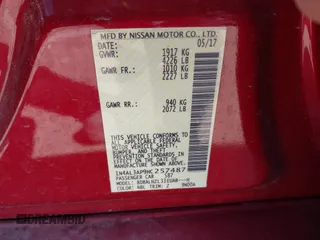 2017 Nissan Altima SV with VIN 1N4AL3AP9HC257487, listed as a IAAI auction lot 42049832 with 38,579 mi miles and . Bid and sale history available at DreamBid. Image 9.