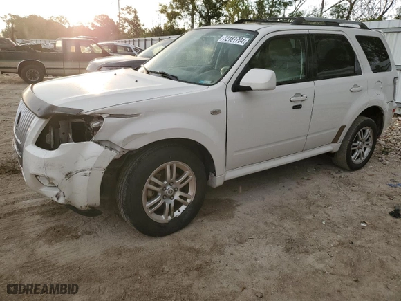 2009 Mercury Mariner Premier with VIN 4M2CU87G89KJ00930, listed as a Copart auction lot 72181704 with 186,289 mi miles and Salvage Title. Bid and sale history available at carsss.com. Image 1.