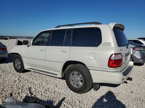 2000 Lexus LX 470 with VIN JT6HT00W7Y0114787, listed as a Copart auction lot 84433924 with 0 mi miles and Salvage Title. Bid and sale history available at carsss.com. Image 2.