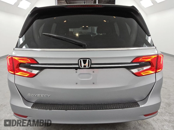 2022 Honda Odyssey EX-L with VIN 5FNRL6H78NB051774, listed as a Copart auction lot 48158075 with 35,280 mi miles and Clean Title. Bid and sale history available at DreamBid. Image 6.