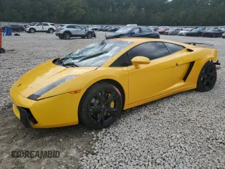2004 Lamborghini Gallardo z VIN ZHWGU11SX4LA00563, wystawiony jako Copart lot #73732524 z przebiegiem 51 762 mil mil oraz Szkody całkowita. Historia ofert i sprzedaży dostępna na DreamBid. Obrazek 1.