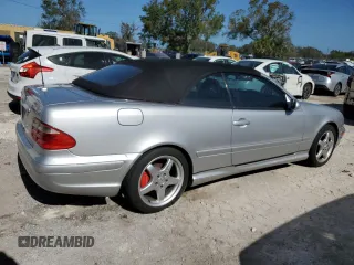 2003 Mercedes-Benz CLK-Class 4.3L with VIN WDBLK70G23T143823, listed as a Copart auction lot 75364334 with 0 mi miles and Non Repairable. Bid and sale history available at carsss.com. Image 3.