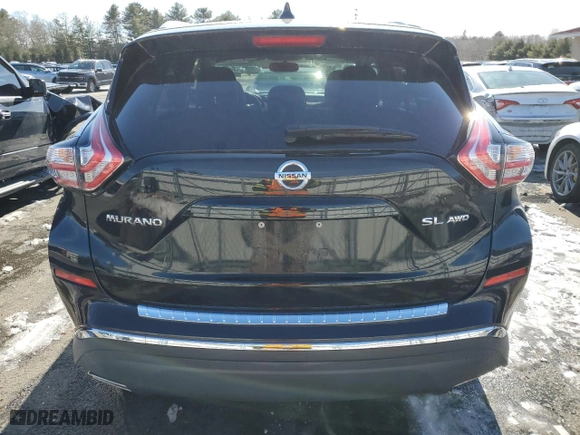 2017 Nissan Murano Platinum with VIN 5N1AZ2MH6HN145835, listed as a Copart auction lot 44970555 with 22,403 mi miles and Salvage Title. Bid and sale history available at carsss.com. Image 6.