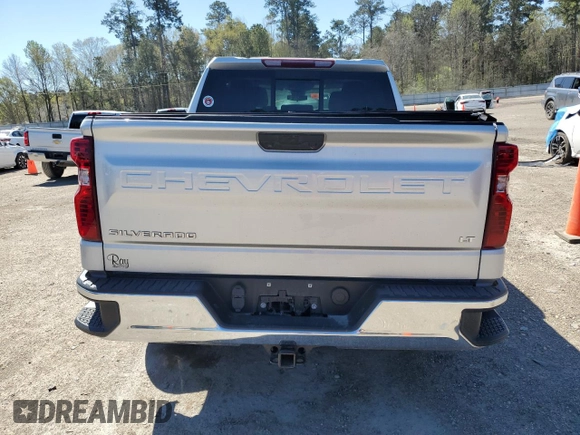 2022 Chevrolet Silverado 1500 LT with VIN 1GCPACED7NZ553997, listed as a Copart auction lot 49287165 with 0 mi miles and Salvage Title. Bid and sale history available at carsss.com. Image 6.