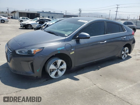 2019 Hyundai Ioniq Limited with VIN KMHC75LD2KU146671, listed as a Copart auction lot 61872035 with 78,158 mi miles and Salvage title. Bid and sale history available at DreamBid. Image 1.