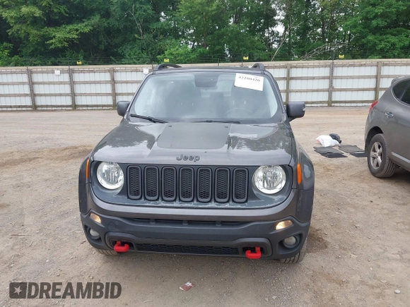 2017 Jeep Renegade Trailhawk с VIN ZACCJBCB0HPF64059, выставлен на аукционе IAAI как лот 42280420 с пробегом 152 936 миль миль и . История ставок и продаж доступна на DreamBid. Изображение 12.
