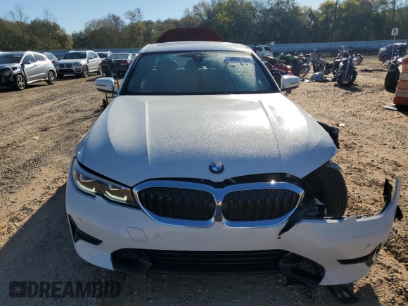 2019 BMW 3 Series 330i with VIN WBA5R1C59KAK09787, listed as a Copart auction lot 49501565 with 22,383 mi miles and Salvage Title. Bid and sale history available at carsss.com. Image 5.