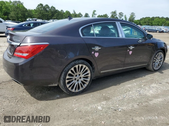 2014 Buick LaCrosse Premium II with VIN 1G4GF5G3XEF129714, listed as a Copart auction lot 58734075 with 140,024 mi miles and Salvage title. Bid and sale history available at DreamBid. Image 3.