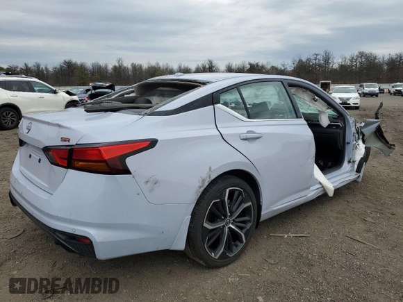 2025 Nissan Altima SR with VIN 1N4BL4CV6SN303004, listed as a Copart auction lot 47384355 with Not Provided miles and Salvage Title. Bid and sale history available at DreamBid. Image 3.
