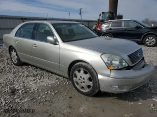 2003 Lexus LS 430 with VIN JTHBN30F530101697, listed as a Copart auction lot 48153815 with 123,414 mi miles and Salvage Title. Bid and sale history available at carsss.com. Image 4.
