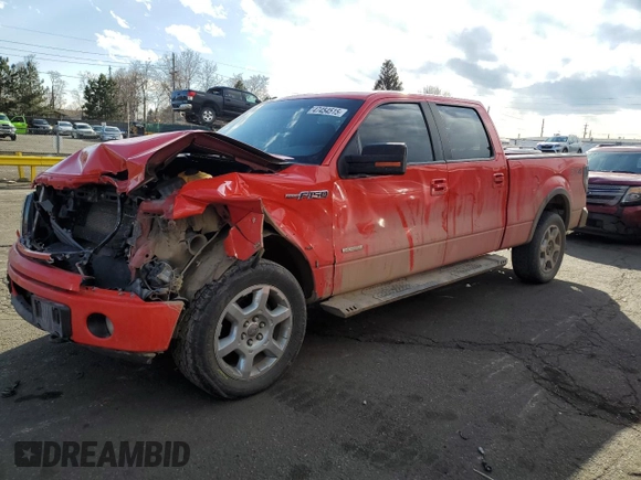 2012 Ford F-150 XL with VIN 1FTFW1ET1CKD52157, listed as a Copart auction lot 47454515 with 164,000 mi miles and Salvage title. Bid and sale history available at DreamBid. Image 1.