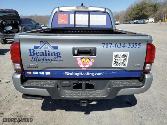 2023 Toyota Tacoma 4WD SR with VIN 3TYCZ5AN8PT163646, listed as a Copart auction lot 50759735 with 11,658 mi miles and Salvage Title. Bid and sale history available at carsss.com. Image 6.