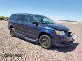 2015 Dodge Grand Caravan SE with VIN 2C4RDGBG2FR606297, listed as a Copart auction lot 53870875 with 35,676 mi miles and Salvage Title. Bid and sale history available at DreamBid. Image 4.