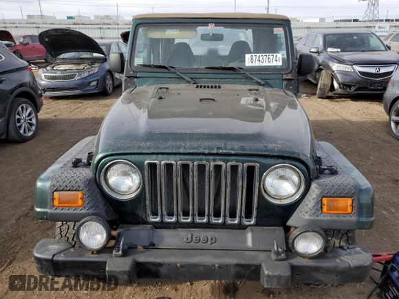 2000 Jeep Wrangler Sahara with VIN 1J4FA59S6YP739265, listed as a Copart auction lot 87437674 with 208,638 mi miles and Clean title. Bid and sale history available at DreamBid. Image 5.