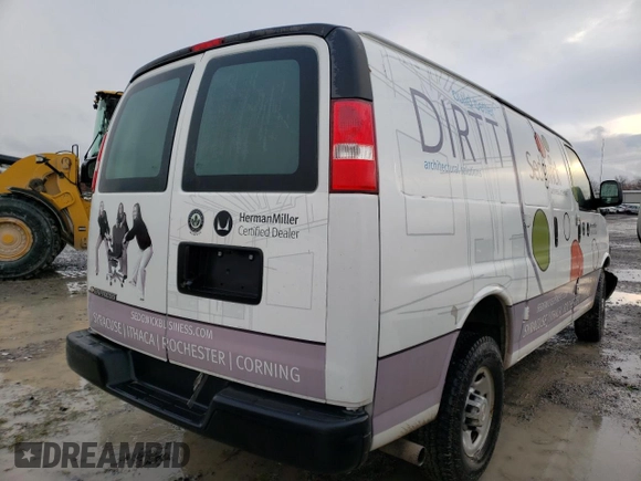 2019 Chevrolet Express Cargo с VIN 1GCWGAFPXK1143678, выставлен на аукционе Copart как лот 88565115 с пробегом 89 352 миль миль и Списание • Salvage title. История ставок и продаж доступна на DreamBid. Изображение 3.