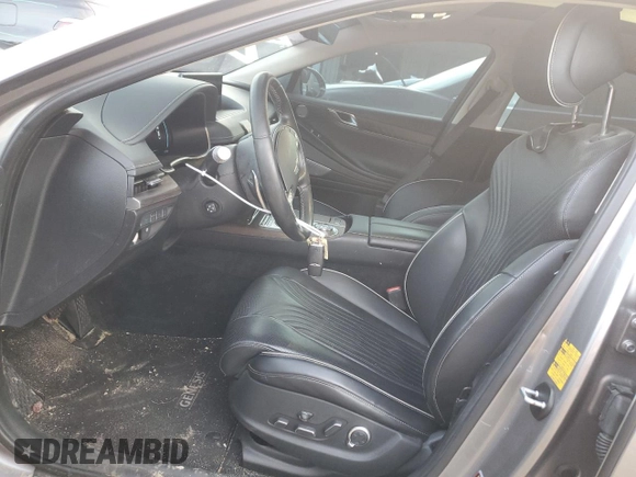 2021 Genesis G80 Prestige z VIN KMTGC4SD0MU045484, wystawiony jako Copart lot #82668513 z przebiegiem 47 742 mil mil oraz . Historia ofert i sprzedaży dostępna na DreamBid. Obrazek 7.