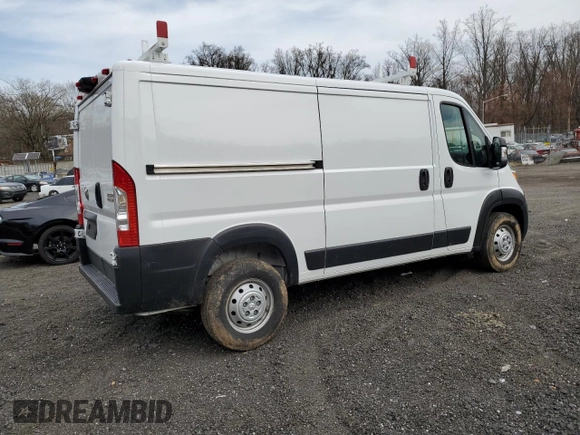 2023 Ram ProMaster Cargo with VIN 3C6LRVVG3PE527237, listed as a Copart auction lot 45252854 with 24,904 mi miles and Salvage Title. Bid and sale history available at DreamBid. Image 3.