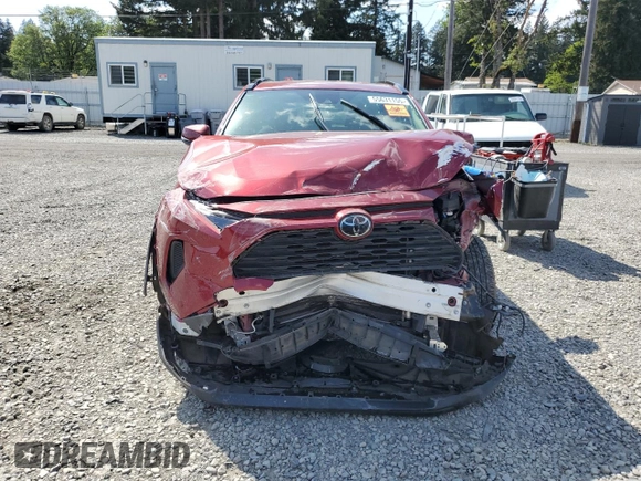 2019 Toyota RAV4 LE with VIN JTMG1RFV4KJ016086, listed as a Copart auction lot 55631155 with 60,604 mi miles and Salvage Title. Bid and sale history available at DreamBid. Image 5.