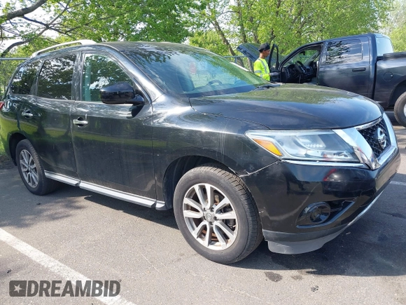 2013 Nissan Pathfinder Platinum with VIN 5N1AR2MM3DC666577, listed as a IAAI auction lot 42214281 with 113,177 mi miles and . Bid and sale history available at DreamBid. Image 1.