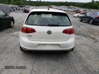 2017 Volkswagen Golf GTI Autobahn with VIN 3VW547AU7HM030011, listed as a Copart auction lot 61709814 with 43,693 mi miles and Salvage Title. Bid and sale history available at carsss.com. Image 6.