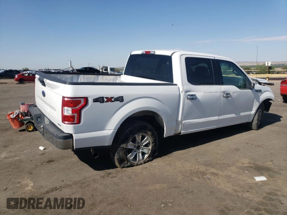 2018 Ford F-150 XL with VIN 1FTEW1EG3JKD38188, listed as a Copart auction lot 59938805 with 162,542 mi miles and Salvage title. Bid and sale history available at DreamBid. Image 3.