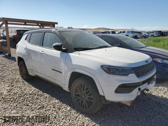 2022 Jeep Compass Limited with VIN 3C4NJDCB7NT209950, listed as a Copart auction lot 60247605 with Not provided miles and Salvage title. Bid and sale history available at DreamBid. Image 4.