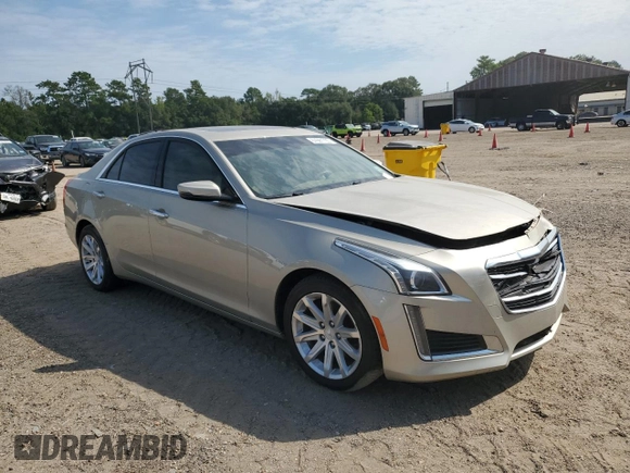 2015 Cadillac CTS Luxury RWD with VIN 1G6AR5SXXF0112477, listed as a Copart auction lot 74212684 with 63,257 mi miles and Salvage Title. Bid and sale history available at DreamBid. Image 4.