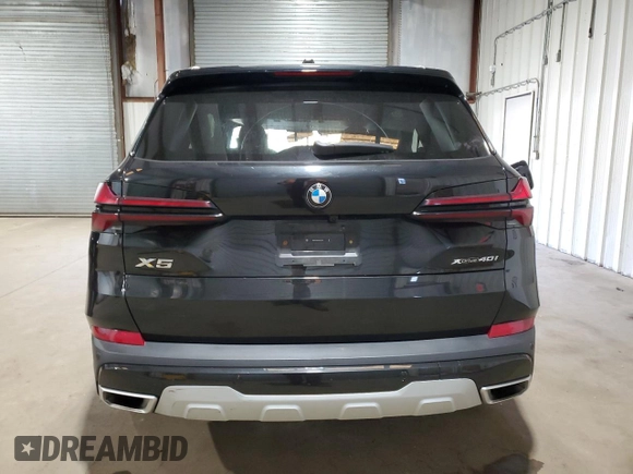 2025 BMW X5 xDrive40i with VIN 5UX23EU08S9W31549, listed as a Copart auction lot 49848545 with 0 mi miles and Salvage Title. Bid and sale history available at carsss.com. Image 6.