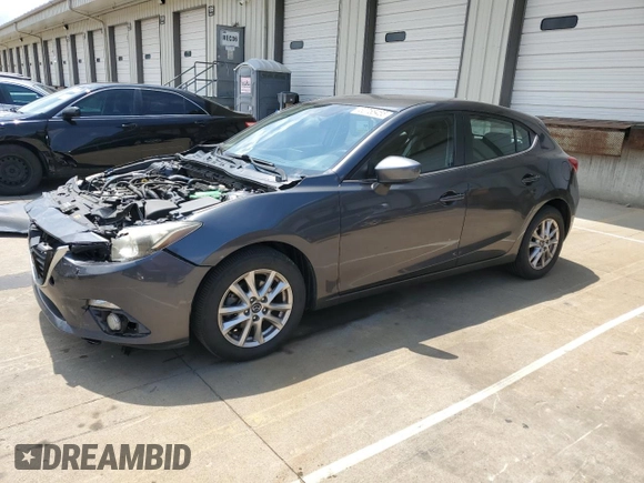 2015 Mazda 3 i Touring with VIN JM1BM1L74F1255247, listed as a Copart auction lot 60755455 with 102,554 mi miles and Salvage title. Bid and sale history available at DreamBid. Image 1.