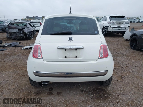 2012 FIAT 500 Lounge with VIN 3C3CFFCR9CT120173, listed as a IAAI auction lot 42438907 with 154,151 mi miles and . Bid and sale history available at DreamBid. Image 16.
