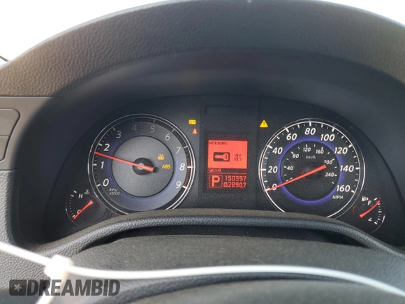 2008 Infiniti G35 x with VIN JNKBV61F58M256010, listed as a Copart auction lot 69848224 with 150,397 mi miles and Salvage Title. Bid and sale history available at DreamBid. Image 9.