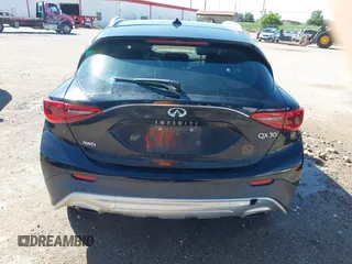 2017 Infiniti QX30 Luxury with VIN SJKCH5CR6HA019698, listed as a IAAI auction lot 42073881 with 99,549 mi miles. Bid and sale history available at carsss.com. Image 16.