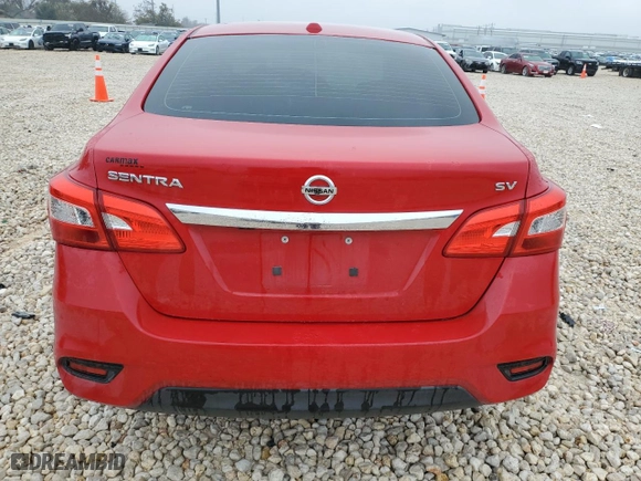 2017 Nissan Sentra SV with VIN 3N1AB7AP0HL694841, listed as a Copart auction lot 83116804 with 0 mi miles and Salvage Title. Bid and sale history available at carsss.com. Image 6.