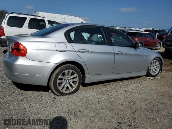 2007 BMW 3 Series 328i with VIN WBAVA33597KX82600, listed as a Copart auction lot 51384475 with 81,597 mi miles and Non Repairable. Bid and sale history available at carsss.com. Image 3.