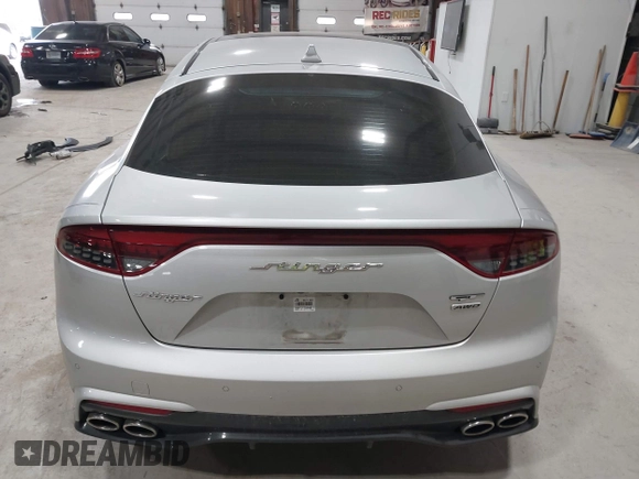 2018 Kia Stinger Premium with VIN KNAE25LA6J6021819, listed as a IAAI auction lot 41880827 with 119,214 mi miles. Bid and sale history available at carsss.com. Image 16.