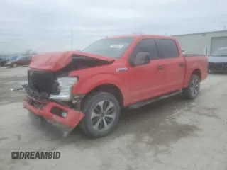 2019 Ford F-150 XL with VIN 1FTEW1EPXKKE14569, listed as a Copart auction lot 44367875 with 145,422 mi miles and Salvage Title. Bid and sale history available at carsss.com. Image 1.