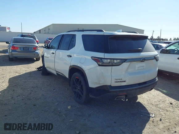 2019 Chevrolet Traverse Premier with VIN 1GNERKKW9KJ253783, listed as a IAAI auction lot 41723323 with 55,750 mi miles. Bid and sale history available at carsss.com. Image 3.