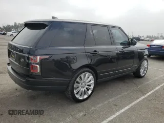 2020 Land Rover Range Rover with VIN SALGR2SU3LA589326, listed as a Copart auction lot 75936514 with 56,079 mi miles and Salvage title. Bid and sale history available at DreamBid. Image 3.