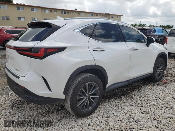 2022 Lexus NX with VIN 2T2ADCAZ9NC001423, listed as a Copart auction lot 62455124 with 3,107 mi miles and Non Repairable. Bid and sale history available at carsss.com. Image 3.