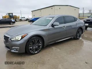 2018 Infiniti Q70 Luxe z VIN JN1BY1PP6JM330765, wystawiony jako Copart lot #86396874 z przebiegiem 80 950 mil mil oraz Czysty tytuł • Clean title. Historia ofert i sprzedaży dostępna na DreamBid. Obrazek 1.