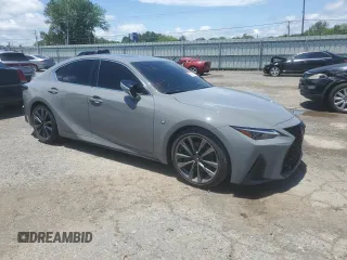 2024 Lexus IS 350 F Sport with VIN JTHGZ1B24R5080149, listed as a Copart auction lot 58098165 with 14,647 mi miles and Salvage title. Bid and sale history available at DreamBid. Image 4.