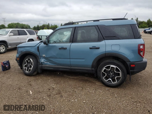 2021 Ford Bronco Sport Big Bend with VIN 3FMCR9B63MRA55875, listed as a Copart auction lot 57420925 with 55,606 mi miles and Salvage title. Bid and sale history available at DreamBid. Image 2.