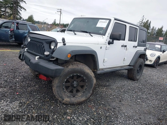 2017 Jeep Wrangler Unlimited Sport with VIN 1C4BJWDG2HL520081, listed as a IAAI auction lot 41916923 with 73,592 mi miles. Bid and sale history available at carsss.com. Image 18.