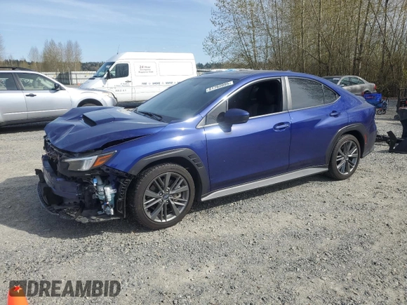 2023 Subaru WRX с VIN JF1VBAA68P9816491, выставлен на аукционе Copart как лот 51762095 с пробегом 8 409 миль миль и Списание • Salvage title. История ставок и продаж доступна на DreamBid. Изображение 1.