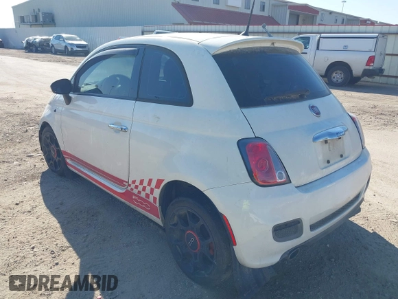 2015 FIAT 500 Sport with VIN 3C3CFFBR3FT696265, listed as a IAAI auction lot 40417640 with 118,412 mi miles and . Bid and sale history available at DreamBid. Image 3.