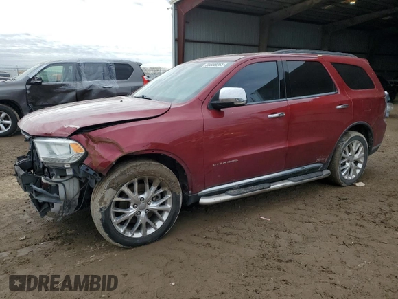 2015 Dodge Durango Citadel with VIN 1C4RDHEG5FC119976, listed as a Copart auction lot 89398065 with 130,864 mi miles and Clean title. Bid and sale history available at DreamBid. Image 1.