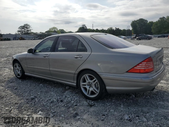 2005 Mercedes-Benz S 55 AMG with VIN WDBNG74J15A455422, listed as a Copart auction lot 54791415 with 144,796 mi miles and Clean Title. Bid and sale history available at DreamBid. Image 2.
