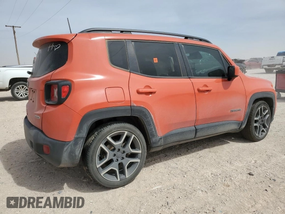 2020 Jeep Renegade Altitude with VIN ZACNJABB9LPK94467, listed as a Copart auction lot 51302385 with Not provided miles and Salvage title. Bid and sale history available at DreamBid. Image 3.